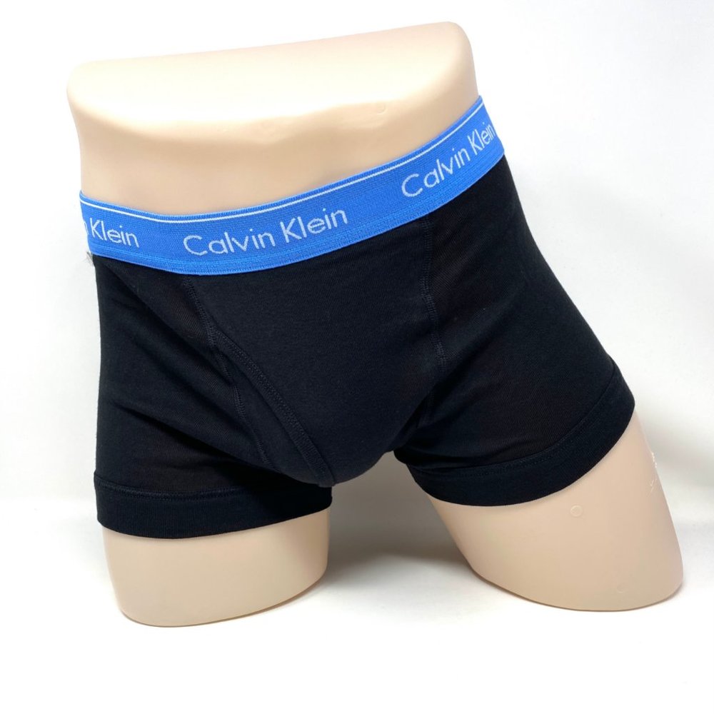 💖MEGA SALE💖 Calvin Klein Mens 3 Pack Cotton  Waistband Trunk Black NB4002931 - Picture 5 of 9